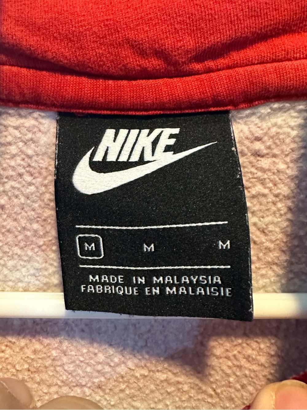 Nike Swoosh All Over Club BB Pullover Hoodie Men's Embroidered White Nike - Picture 6 of 8